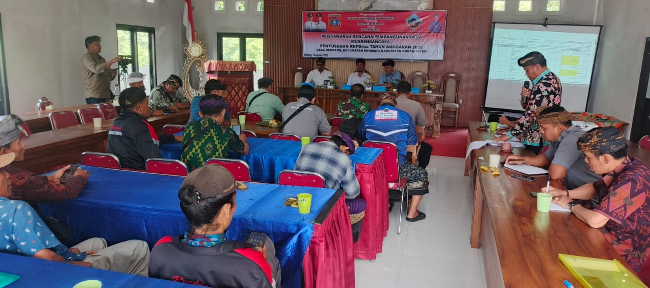 Musyawarah Rencana Pembangunan Desa Musrembangdes Rendang, 28 Agustus 2025